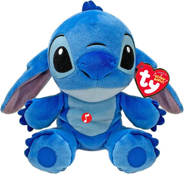 TY Stitch Beanie Babies 15CM – As Seen in the Movie, Soft Plush Toy with Sound, Collectible and Cuddly Plushies for Kids
