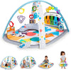 Baby Einstein, 4-in-1 Kickin' Tunes and Language Discovery Play Gym with Piano, Mat with Detachable Activity Toys, Lights, Sounds and Music, Ages Newborn +