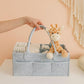 PUTSKA Nursery Storage Basket - Baby Nappy Caddy Organizer for Nappy Station, Newborn Essentials, Baby Shower Gifts and Registry Must-Haves for Boy or Girl
