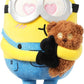 MINISO Mininos Cuddly Toy, 8 Inch Bob with Tim Plushie Stuffed Doll, Bob Holding Tim Theme Soft Toy for Minino Fans, Yellow Minion Plush Toy for Girls and Boys, Birthday Gift