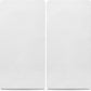 Sasma Home - 2 x Cot Fitted Sheets 120x60cm - 100% Cotton, Soft breathable baby cot sheets (White)