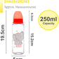 3 Pack Baby Milk and Water Bottles Easy Grip with Soft Silicone Medium Flow Teats 250ml 8.5oz, Fun and Cute Animal Designs