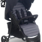 My Babiie MB30 Pushchair – from Birth to 4 Years (22kg), Easy Compact Fold, Large Shopping Basket, Adjustable Handle, Stroller Includes Cup Holder, Rain Cover – Black & Grey