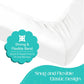 Sasma Home - 2 x Cot Fitted Sheets 120x60cm - 100% Cotton, Soft breathable baby cot sheets (White)