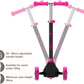 EVO Eclipse Light-Up 3-Wheeled Kids Push Scooter | Adjustable Handle Height For Boys & Girls Aged 3-12