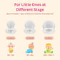 NatureBond Baby Food Feeder/Fruit Feeder Pacifier (2 Pack) - Infant Teething Toy Teether | 6 PCs Silicone Teats (Peach Pink & Lemonade Yellow)