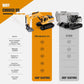 Jiakora Remote Control Excavator Toys for Boys, RC Excavator Toy for Boys 6 7 8 9+Year Old Kids Christmas Birthday Gift，RC Digger Truck Construction Vehicles with Metal Shovel & Light