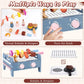 DICAO Gifts for 2 3 4 Year Old Girls Boys, 30 Pcs Toddler Toys, Wooden Kitchen BBQ Toys, Toy Kitchen Accessories, Role Play Toys for 2-5 Year Old Kids