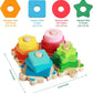 Goorder Montessori Toys 1 Year Old, Wooden Puzzles for Baby, Sorting Stacking Blocks Learning Toys 2 Year Old, Preschool Educational Toys Gift for 12 18 Months Toddler Boys Girls