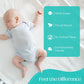 Sasma Home - 2 x Cot Fitted Sheets 120x60cm - 100% Cotton, Soft breathable baby cot sheets (White)