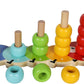 TOWO Wooden Stacking Rings Baby –Lovely Caterpillar Counting Game - Colour Sorting Puzzle - 5 Pegs Ring Stacker - Counting Rings Early Learning Wooden Toys for 1 year old Gift First Birthday Boy Girl