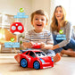 AEROQUEST Remote Control Cars Kids RC Car Toy for Toddlers Boys 1 2 3 Years Old Cartoon Toot Toot Drivers Car with Lights and Music Christmas Birthday Gifts for Boys Girls 12 3 Years Old Toy Cars
