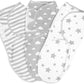 Little Seeds Swaddle Blanket 0-3 Months, 3-Pack Organic Cotton Baby Swaddles - Swaddles for Newborns Infant Boys & Girls, Soft & Snug Hip-Healthy Swaddling Blankets