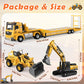 Naxudcoo Construction Toys For 3-7 Year Old Boys: Digger Toy Truck Toy Set Toddler Car, Construction Vehicle Toys For 3 4 5 6 7 Years Old Boys Gifts
