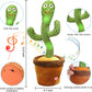 seOSTO Dancing Cactus Toy Repeat What You Say, Talking Cactus Toy Singing Cactus Mimic Toy Baby Toys for Year Old Boys Girls Kids Gifts, Baby Encourage Speech Toys