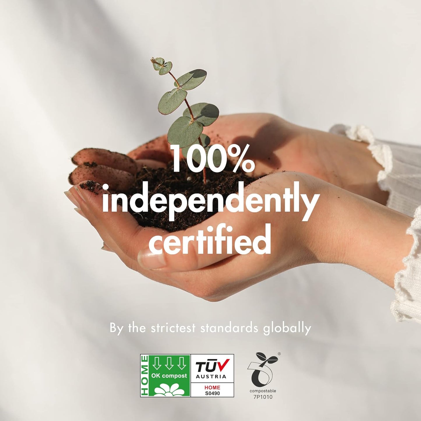 Eco by Naty Disposable Bags - Baby Nappy Sacks, 100% Compostable and Biodegradable (Pack of 50 pieces)