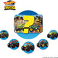 Hot Wheels Monster Trucks 2-Pack, Demolition Doubles Set of 2 Toy Vehicles in 1:64 Scale, For Kids & Collectors (Styles May Vary), FYJ64