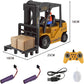 Mostop RC Forklift, 1/24 Remote Control Forklift Toy with Boxes/Sound and Light Spray