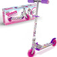 Ozbozz SV13988 Unicorn Scooter with 2 Light up Wheels, Pink Purple Silver
