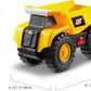 CatToysOfficial Construction Tough Machines Dump Truck Vehicle, free-wheeling with Lights & Sounds and movable bin. For children aged 3+, Yellow