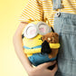 MINISO Mininos Cuddly Toy, 8 Inch Bob with Tim Plushie Stuffed Doll, Bob Holding Tim Theme Soft Toy for Minino Fans, Yellow Minion Plush Toy for Girls and Boys, Birthday Gift