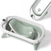 Baby Bath Tub with Non-Slip Bath Seat and Thermometer - Toddler Bath - Foldable Baby Bath - Newborn Bath - from Birth to 3 Years - Baby Bath Seat Up to 6 Months - Collapsible Baby Bath - Birth Gift
