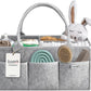 PUTSKA Nursery Storage Basket - Baby Nappy Caddy Organizer for Nappy Station, Newborn Essentials, Baby Shower Gifts and Registry Must-Haves for Boy or Girl