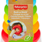 Fisher-Price Rock-a-Stack Baby Toy, Classic Roly-Poly Ring Stacking Toy for Infants and Toddlers, Made From Plant-Based Materials, HPY92