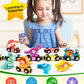 Vanmor Wooden Dinosaur Number Train, Magnetic Dinosaur Learning Toys, Toddler Toys for 1-3 Year Olds Boys, Gifts for 1 2 3 Year Olds Girls Boys