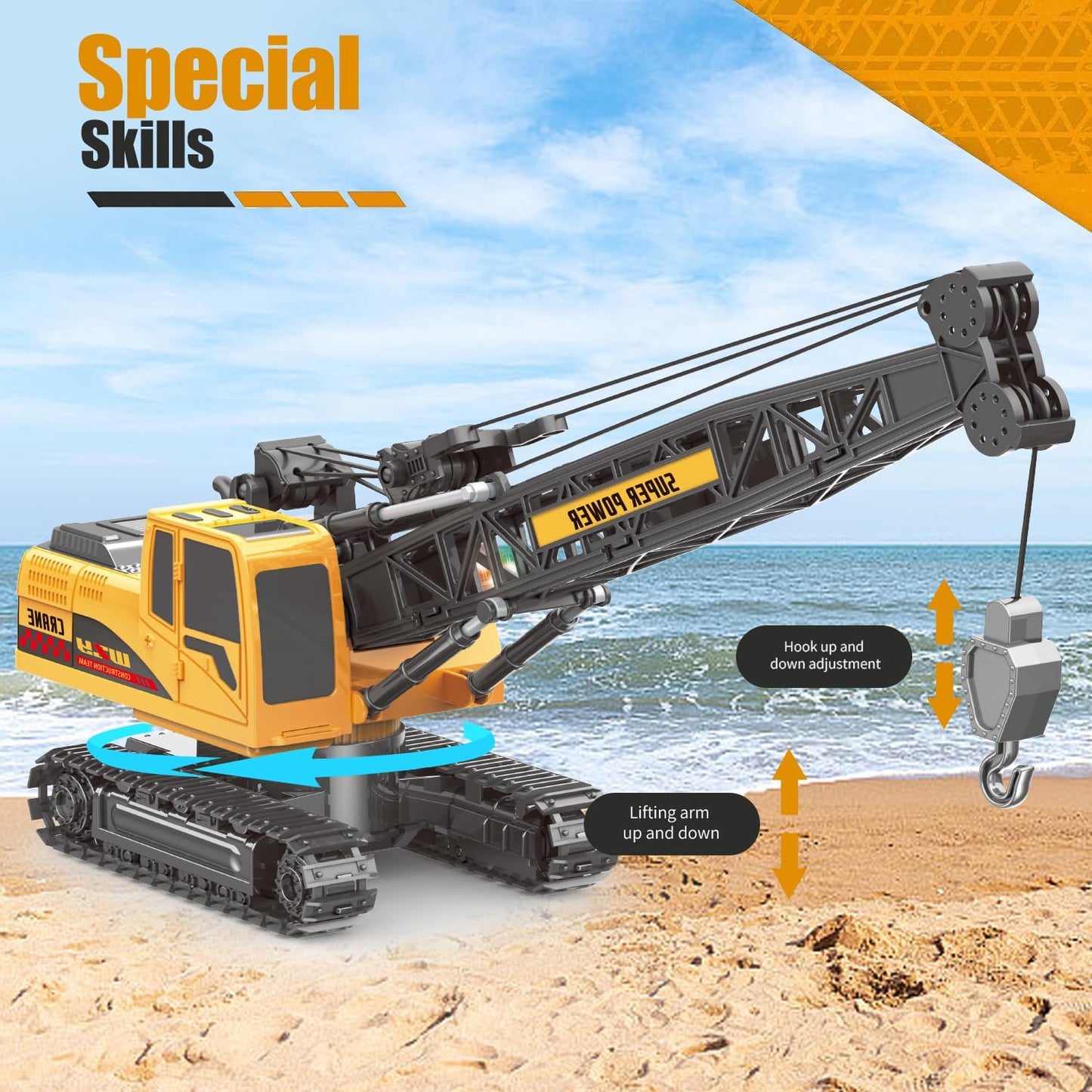 Tower Crane Die Cast Truck Hoist Dragline