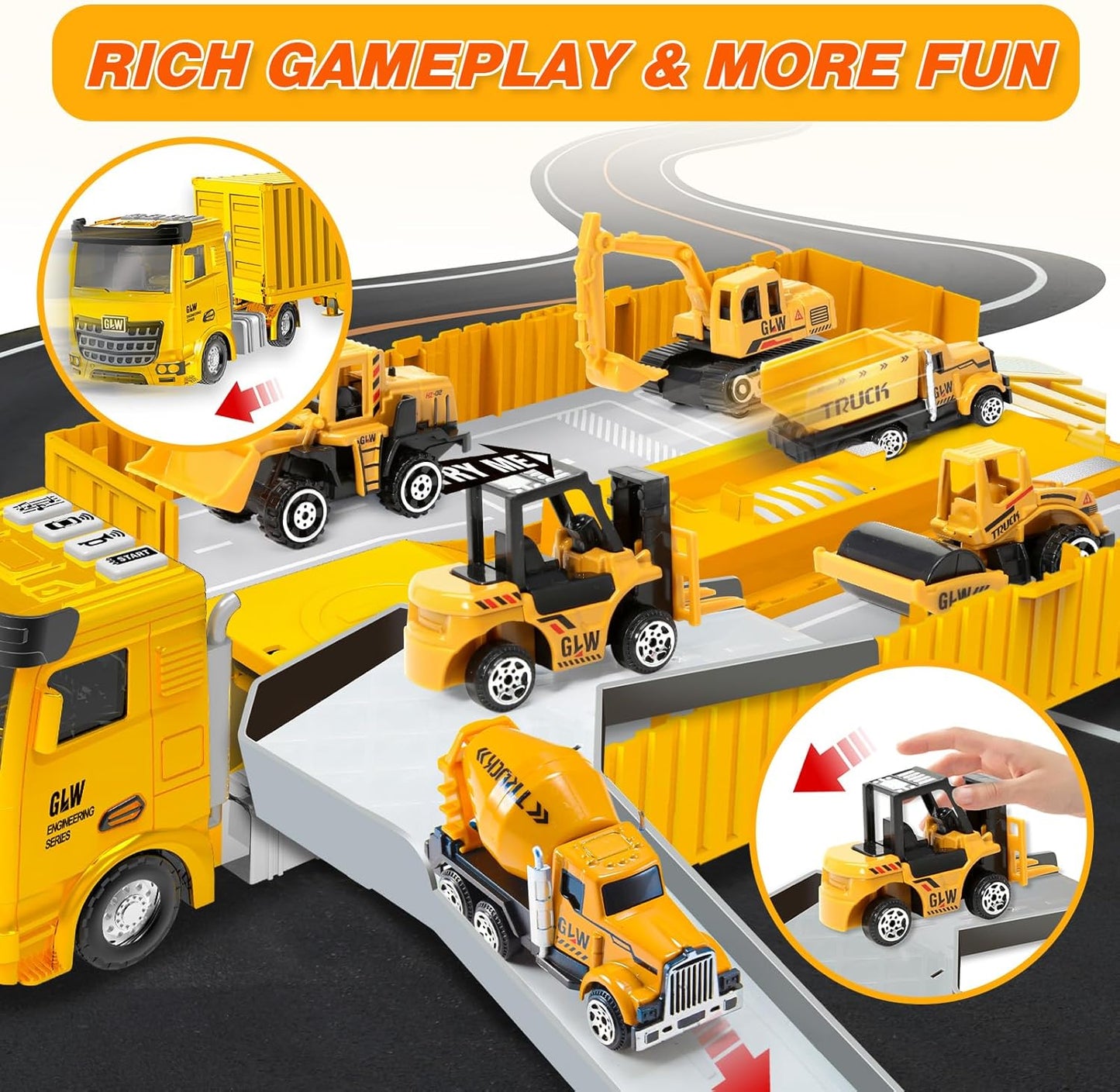 Naxudcoo Construction  Crane Excavator Digger Trucks