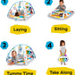 Baby Einstein, 4-in-1 Kickin' Tunes and Language Discovery Play Gym with Piano, Mat with Detachable Activity Toys, Lights, Sounds and Music, Ages Newborn +