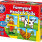 Orchard Toys Farmyard Heads and Tails Game, Memory & Matching Pairs Card Game, Educational Games and Toys for Toddler and Preschool, 18-Month-Old and Up