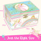 Musical Girls Jewellery Box, Unicorn Gifts for Girls, Unicorn Toys for 4-6, 15.2 x 11.8 x 8.9 cm