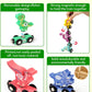 Vanmor Wooden Dinosaur Number Train, Magnetic Dinosaur Learning Toys, Toddler Toys for 1-3 Year Olds Boys, Gifts for 1 2 3 Year Olds Girls Boys