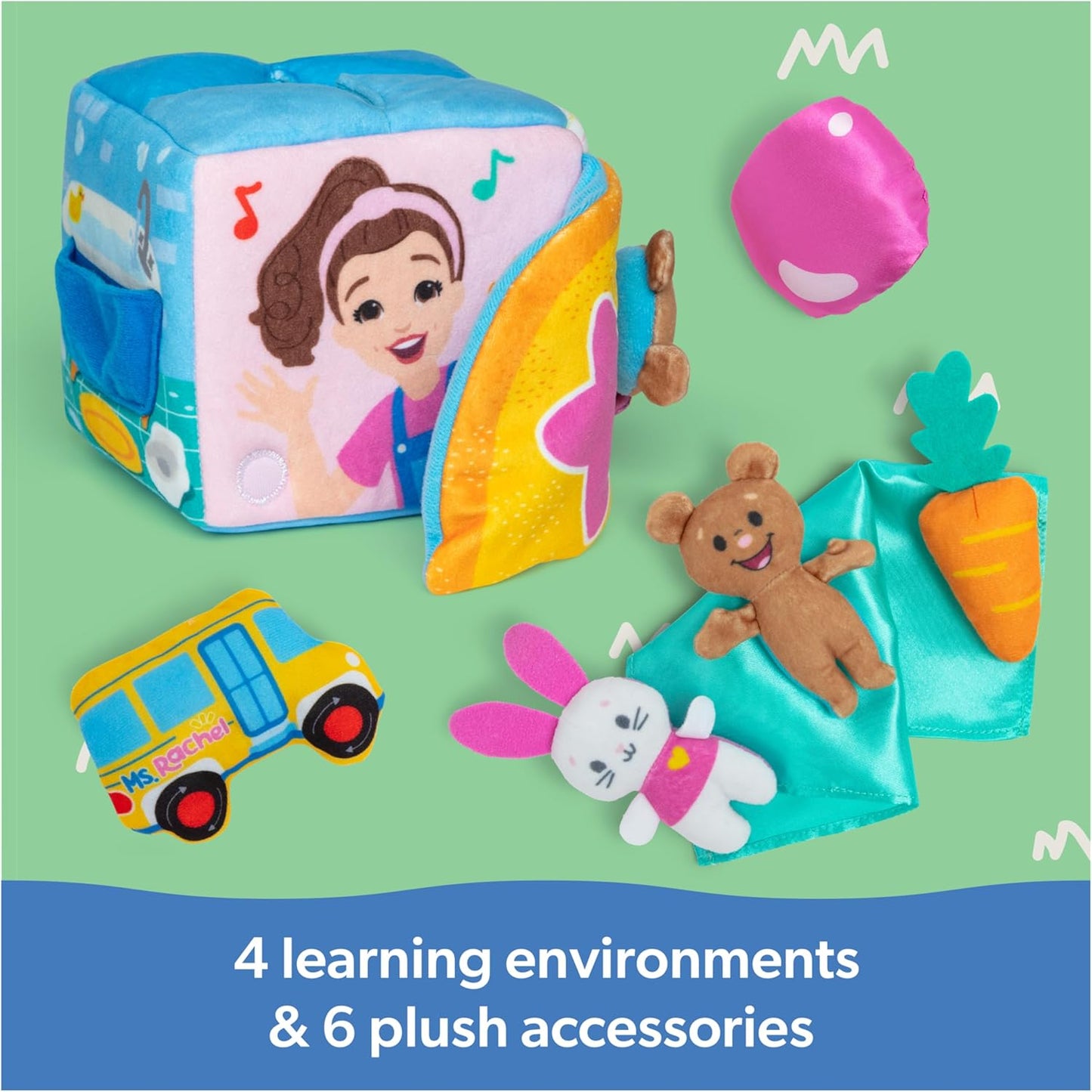 Ms. Rachel Official Surprise Learning Box - Educational Toys with Stuffed Animals, Sensory Activities for Babies & Toddlers, Ages 0-2