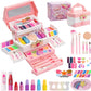 iFunLong Kids Makeup Sets for Girls, Washable and Safe Make Up Set Girls Toys, Childrens Princess Play Games Toys Presents, Princess Christmas Birthday for Age 3-12 Year Old Girl